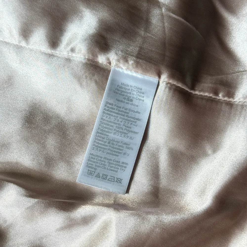 NWT J.Crew Villa Coat Teddy Sherpa Mid Length Adobe Clay Brown sz 8 zip button - Picture 9 of 15